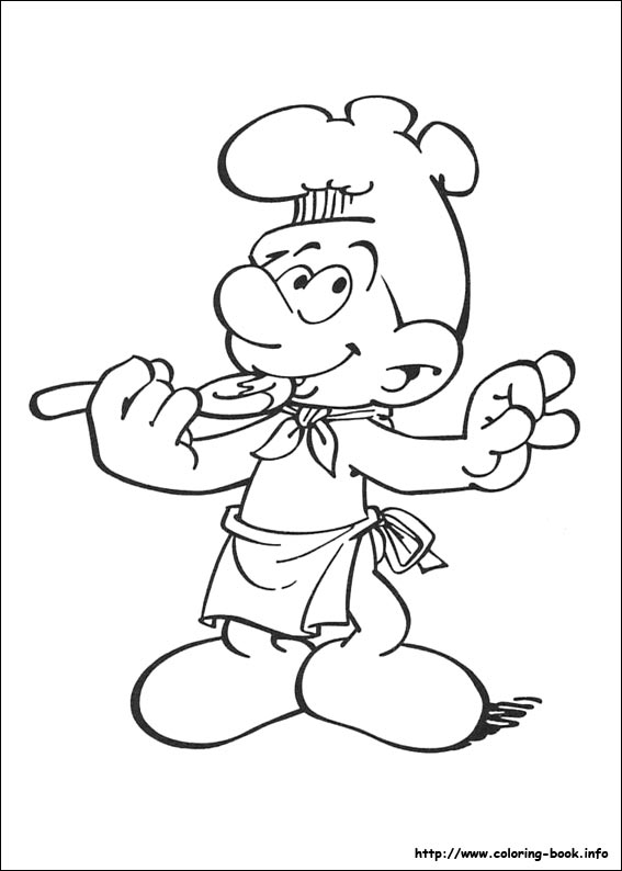 The Smurfs coloring picture